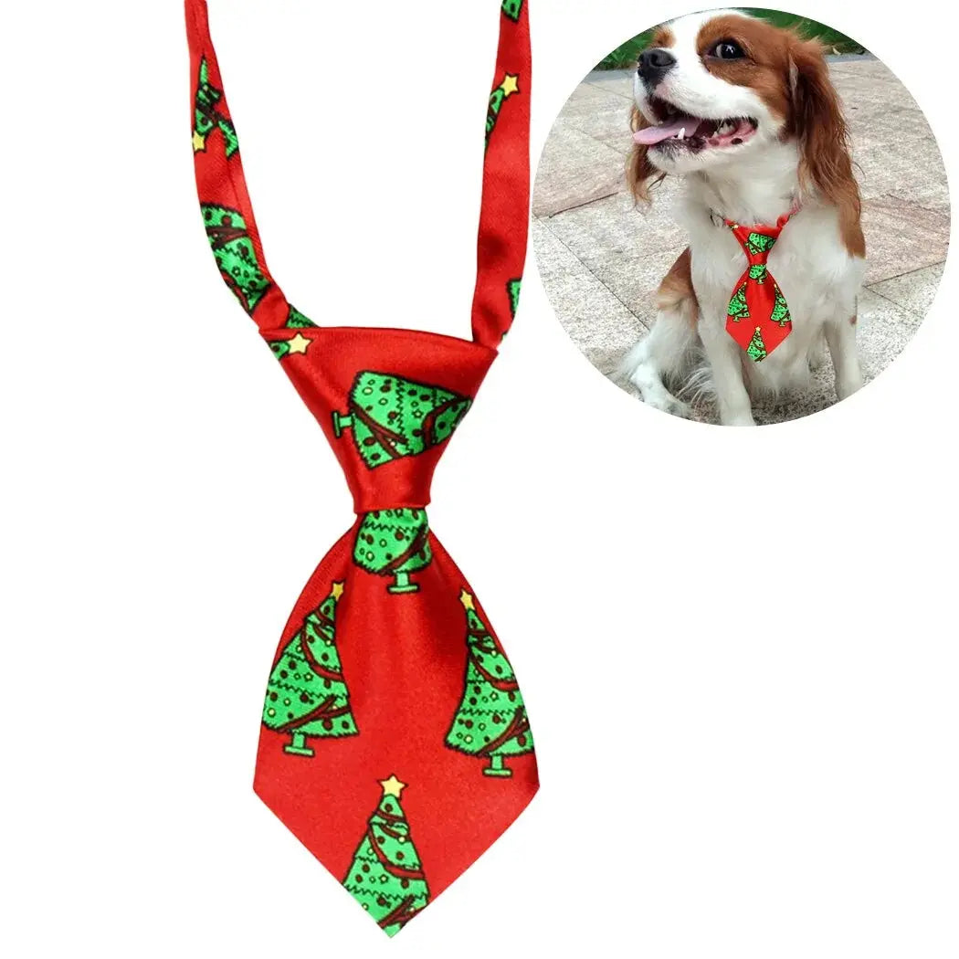 Christmas Dog Necktie Mishmishpets