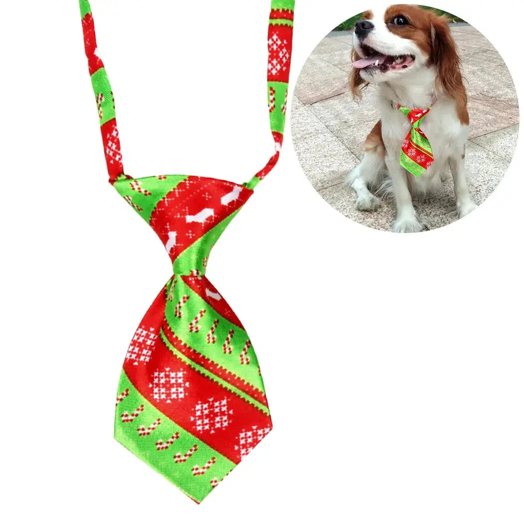 Christmas Dog Necktie Mishmishpets