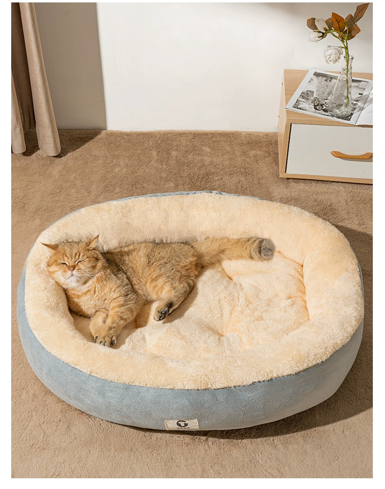 Cat Nest All Year Round Neutral Cat Bed Kennel Cat Semi-Closed Sense of Security Nest Sleeping Nest Shelter Pet Bed Sleep - Mishmishpets