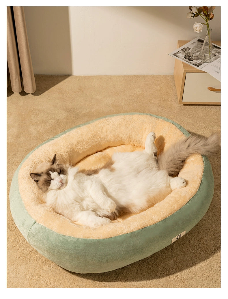 Cat Nest All Year Round Neutral Cat Bed Kennel Cat Semi-Closed Sense of Security Nest Sleeping Nest Shelter Pet Bed Sleep - Mishmishpets