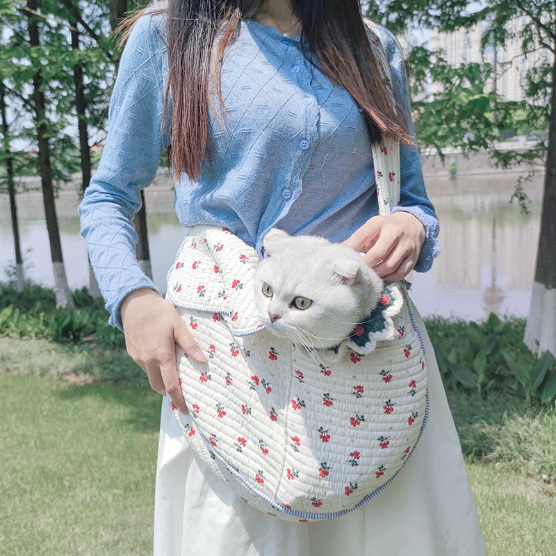 Portable Dog Crossbody Teddy Canvas Bag Pet Cat - Mishmishpets