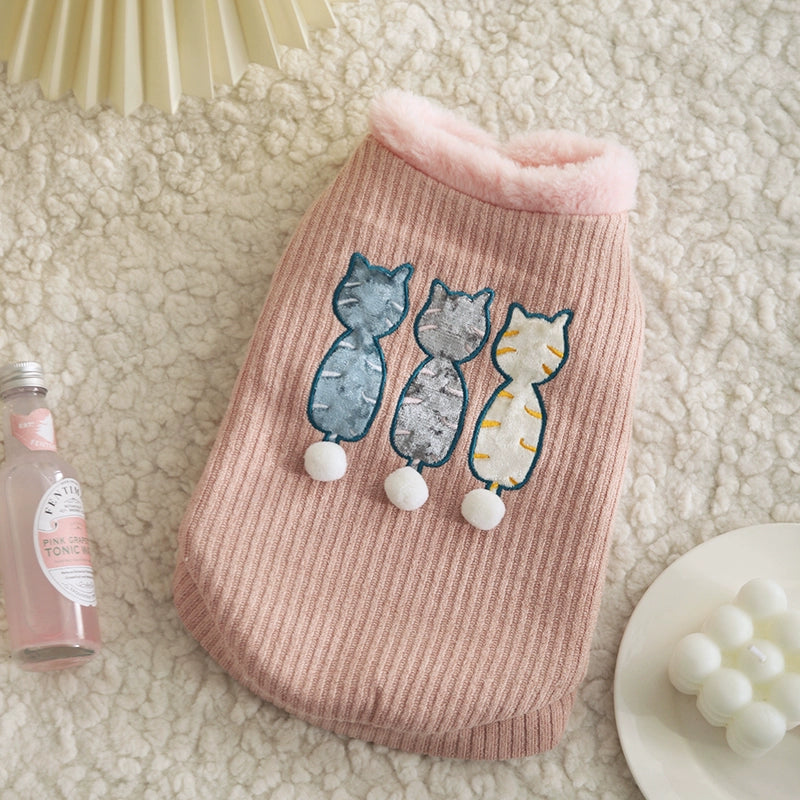 Anti-Lint Spring and Autumn Winter Cute Heattech Cat - Mishmishpets