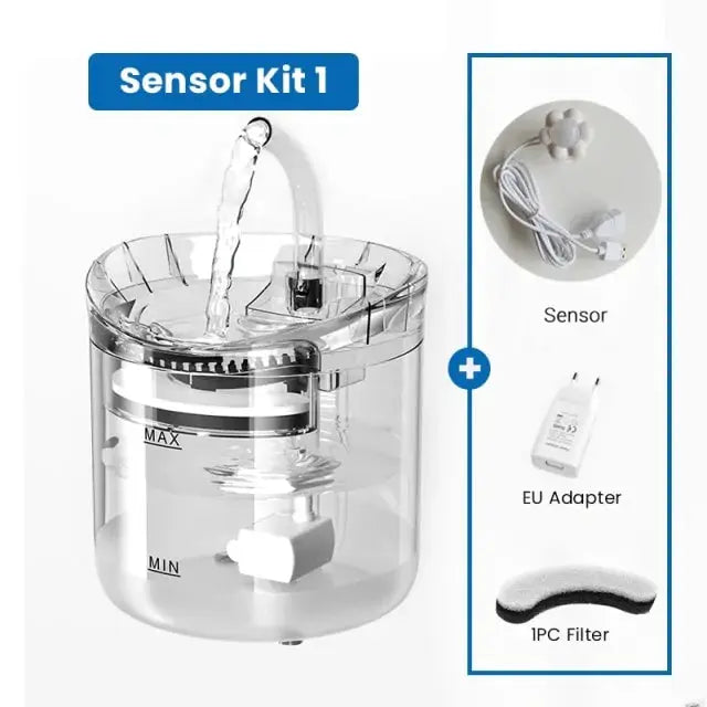 2 Liter Automatic Sensor Cat Water Fountain Filter Drinker Mishmishpets