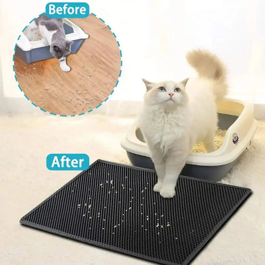 Double Layer Cat Litter Mat Mishmishpets