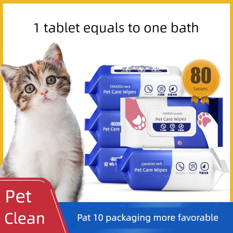 Sterilization Deodorant Special Tear Removal Care Pet Wipes - Mishmishpets