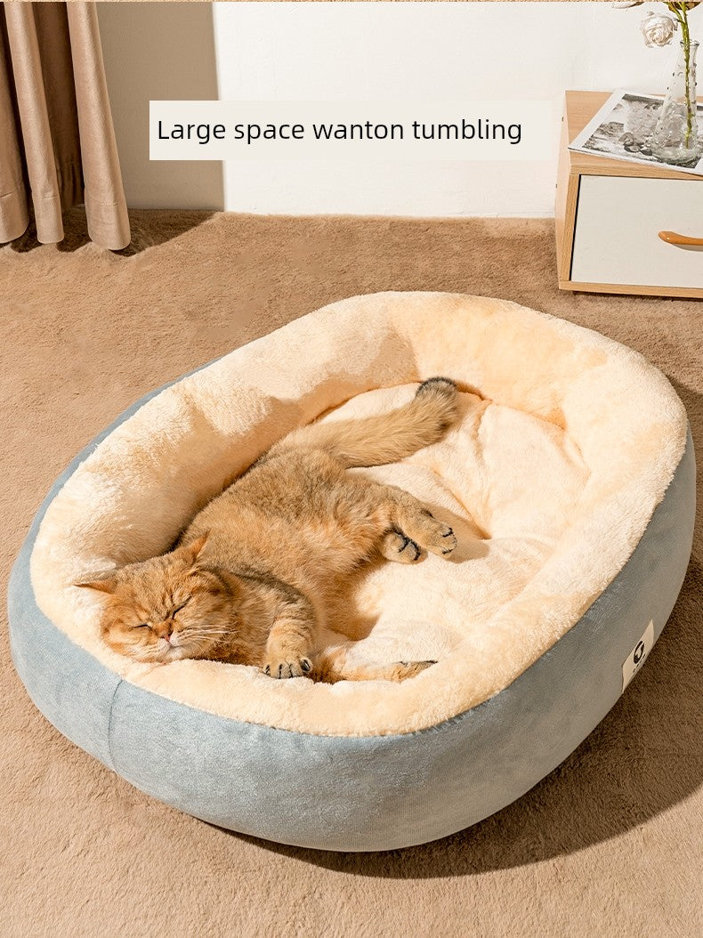 Cat Nest All Year Round Neutral Cat Bed Kennel Cat Semi-Closed Sense of Security Nest Sleeping Nest Shelter Pet Bed Sleep - Mishmishpets