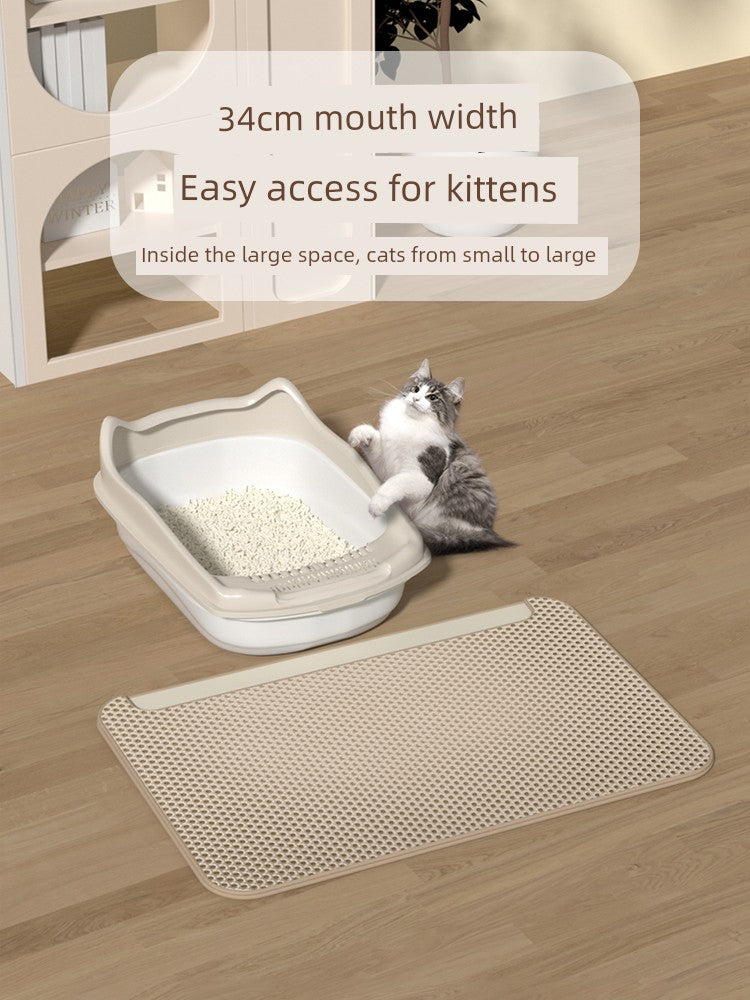 Extra Large Semi-Closed Anti-Splash Special Litter Box - Mishmishpets