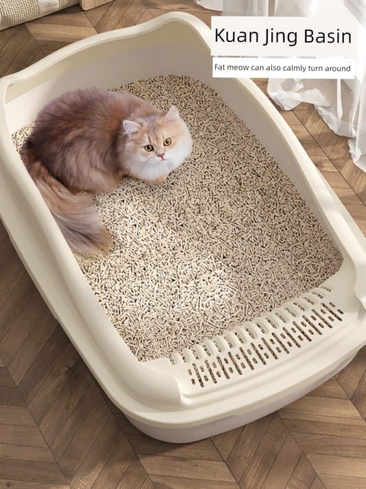 Extra Large Semi-Closed Anti-Splash Special Litter Box - Mishmishpets