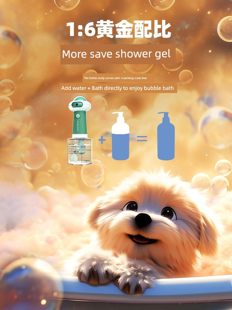 Pet Bubble Machine Dog Cat Bath Shower Gel - Mishmishpets