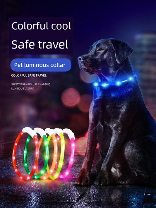 Luminous Night Running Light Big and Small Dogs Anti-Lost Dog - Mishmishpets