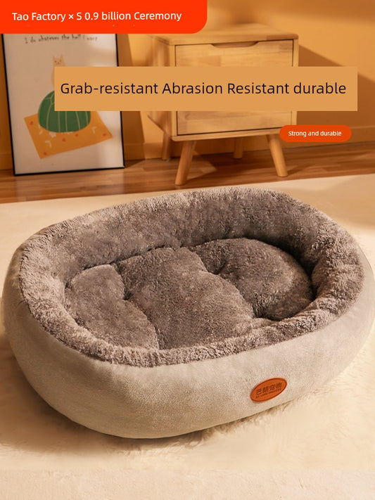 Cat Nest All Year Round Neutral Cat Bed Kennel Cat Semi-Closed Sense of Security Nest Sleeping Nest Shelter Pet Bed Sleep - Mishmishpets