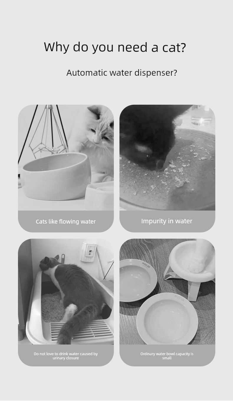 Wireless Sensor Mouth Wet-Proof Mobile Cat Water Fountain - Mishmishpets