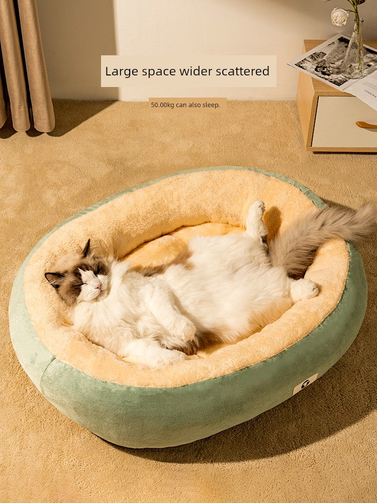 Cat Nest All Year Round Neutral Cat Bed Kennel Cat Semi-Closed Sense of Security Nest Sleeping Nest Shelter Pet Bed Sleep - Mishmishpets