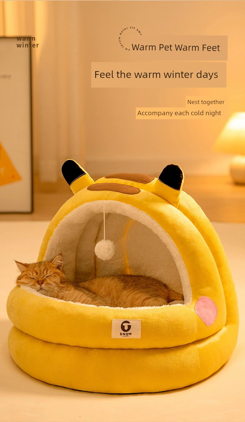 Cat Nest Summer Kittens Special Dog Bed All Year Round Neutral Pet Bichon Teddy Puppy Closed Kennel Summer - Mishmishpets