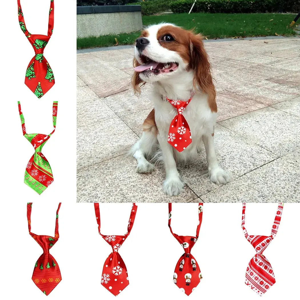 Christmas Dog Necktie Mishmishpets