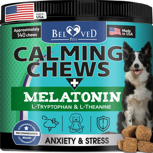 Hemp Calming Chews for Dogs Puppy Pet Separation Anxiety Relief Treats for Dog - Mishmishpets