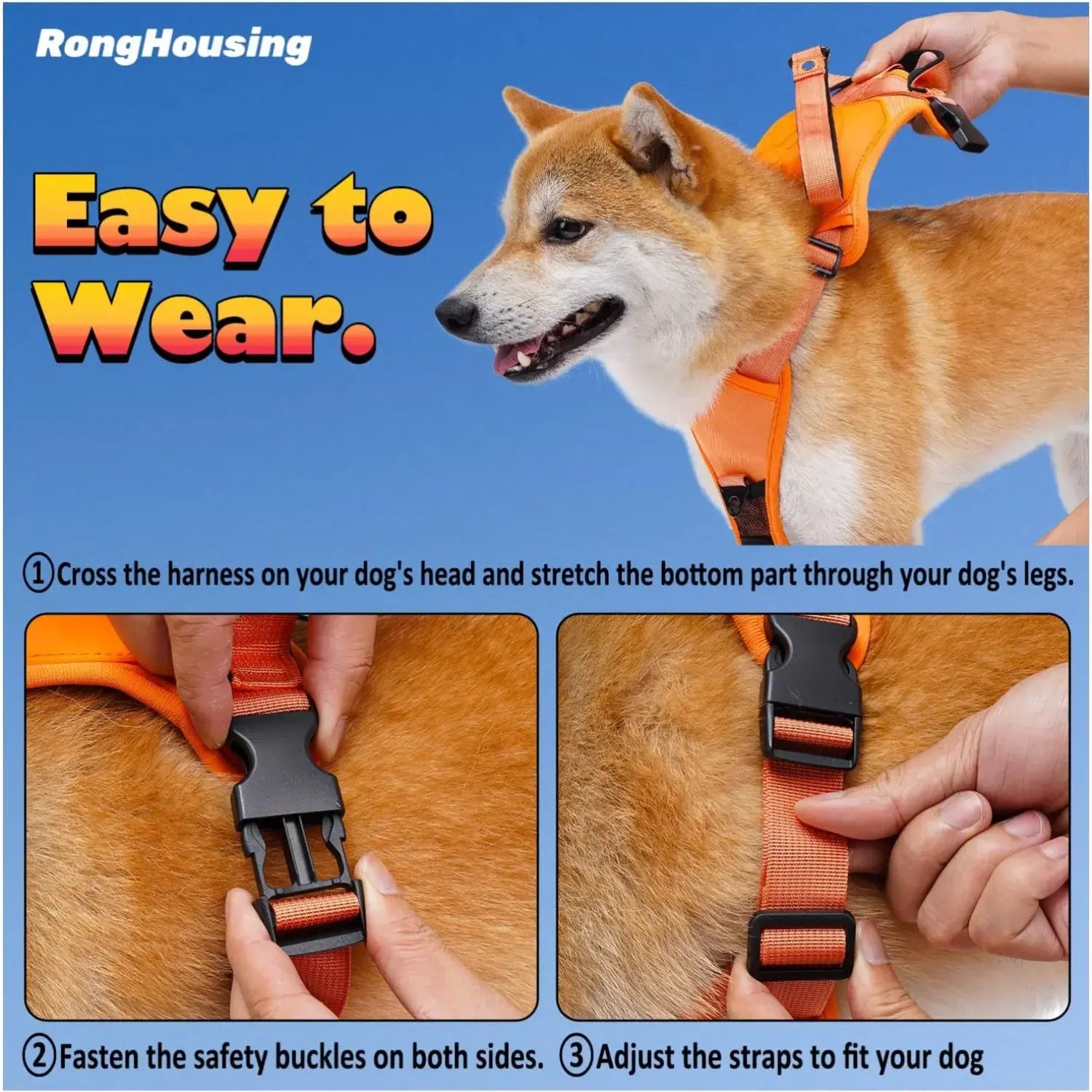 All-in-One Dog Harness & Retractable Leash - Mishmishpets