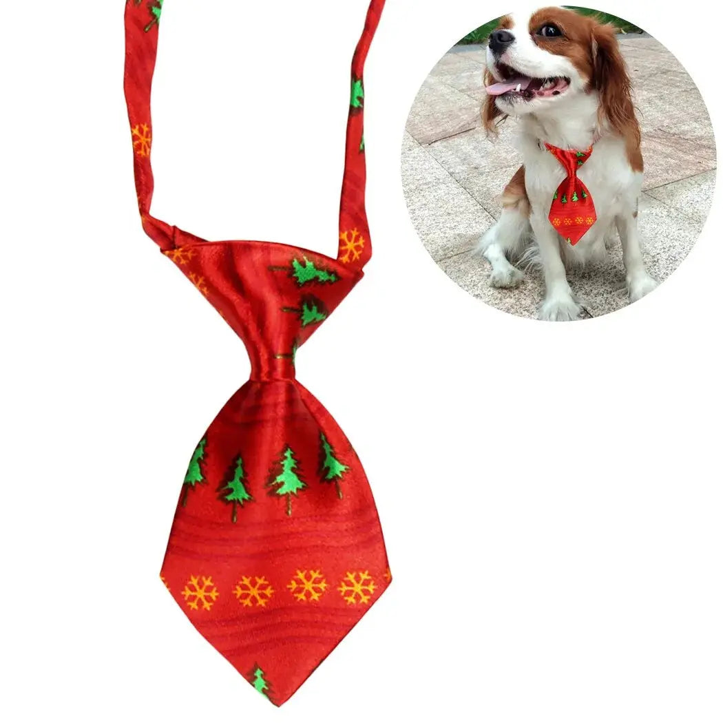 Christmas Dog Necktie Mishmishpets