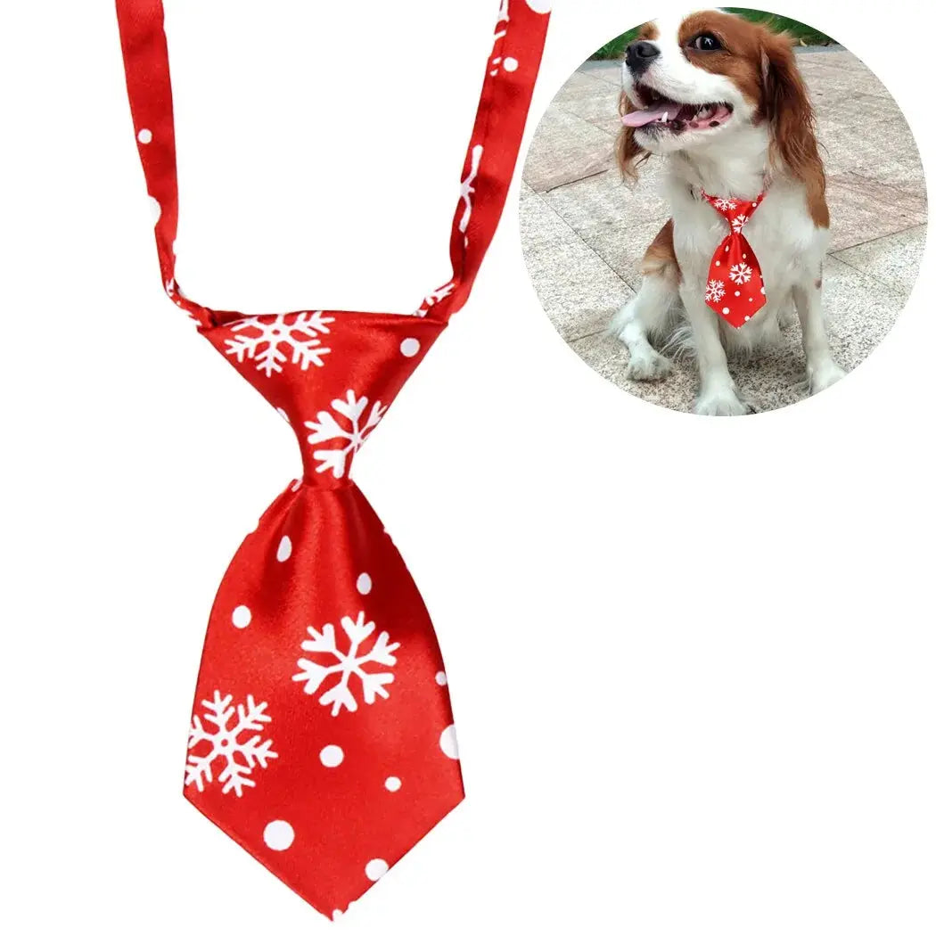 Christmas Dog Necktie Mishmishpets